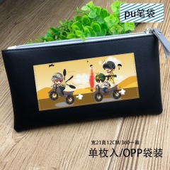 Playerunknown's Battlegrounds Game Cartoon Cosplay For Student PU Anime Pencil Bag