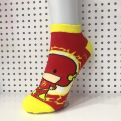 The Flash Cosplay Cartoon For Adult Fashion Anime Short Socks