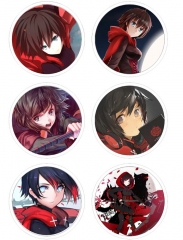 Z Anime Cartoon 75mm Brooches And Pins 6pcs/set