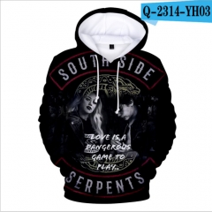 Riverdale Cospaly 3D Digital Print Casual Unisex Cool Design For Adult Hooded Hoodie