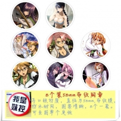 Person 5 Anime Cartoon Brooches And Pins 8pcs/set