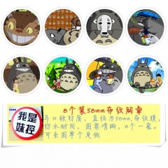 My Neighbor Totoro Anime Cartoon Brooches And Pins 8pcs/set
