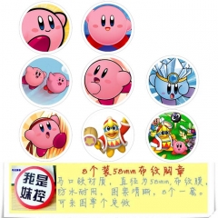Kirby Anime Character Cartoon Brooches And Pins 8pcs/set