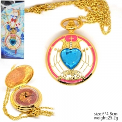 Pretty Soldier Sailor Moon Anime Pocket Watch