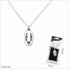 Spirited Away Pattern Cartoon Cosplay Anime Alloy Necklace