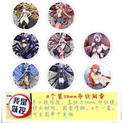 Monster Musume No Iru Nichijou Anime Character Cartoon Brooches And Pins 8pcs/set