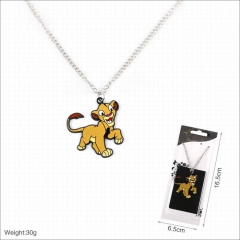 Disney The Lion King Movie Pattern Cartoon Cosplay Anime Alloy Necklace