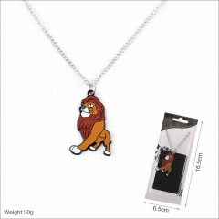 Disney The Lion King Pattern Cartoon Cosplay Anime Alloy Necklace