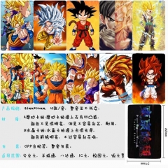 Dragon Ball Z Pattern Anime Cartoon Card Stickers 10pcs/set