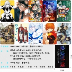 10PCS/SET Black Clover Pattern Anime Cartoon Card Stickers