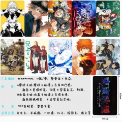 Black Clover Pattern Anime Cartoon Card Stickers 10pcs/set