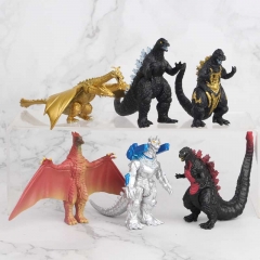 NECA Godzilla Collection Nonluminous Model Toy Anime PVC Figure 6PCS/Set 5-8CM