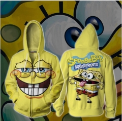 SpongeBob SquarePants Anime 3D Print Casual Hooded Hoodie