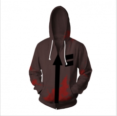 Detroit Become Human Game Zipper Casual Printing Hooded Hoodie