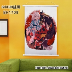 Okami Mio Cartoon Cosplay Wall Scroll Custom Design Anime Wallscrolls