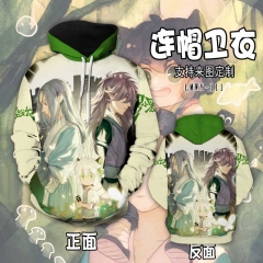 The Legend of Luo Xiaohei Cartoon Color Printing Patch Pocket Hooded Anime Hoodie