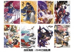 Touken Ranbu Online Anime Posters Set （8pcs a set)
