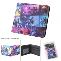Fortnite Game Cosplay PU Folding Color Printing Purse Anime Wallet