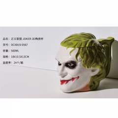 Justice League Suicide Squad Joker Movie Cosplay 3D Character Printing Cup Anime Ceramic Mug