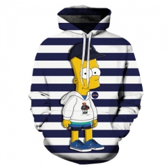Simpsons Anime 3D Printed Sweatshirts Anime Hooded Hoodie