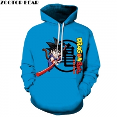 Dragon Ball Z Son Goku Anime  3D Printed Sweatshirts Anime Hooded Hoodie