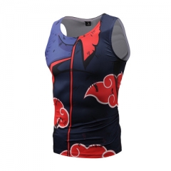 Naruto Anime 3D Printed Anime Vest Costume Compressed Tight Top
