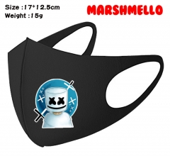 DJ Marshmello Cartoon Pattern Cosplay Printing Anime Mask