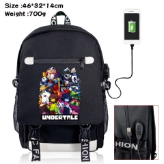 Undertale Canvas Students Backpack Anime Bag