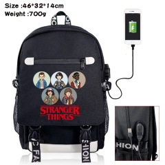 Stranger Things Canvas Students Backpack Anime Bag