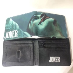 Joker Movie Colorful Short Folding Purse PU Anime Wallet