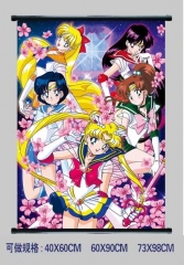 Pretty Soldier Sailor Moon  Cosplay Cartoon Wall Scrolls Decoration Anime Wallscrolls