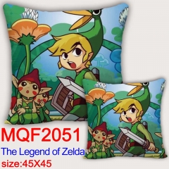 The Legend Of Zelda Cartoon Cosplay Decorative Chair Cushion Cartoon Anime Square Pillow 45X45