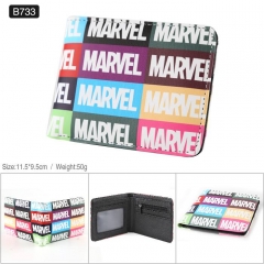 Marvel's The Avengers Cartoon Cosplay PU Purse Folding Anime Short Wallet