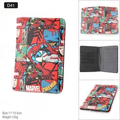 Marvel's The Avengers Spider Man Movie Cosplay Card Holder Anime Passport Book Cover Card Bag