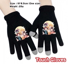 Demon Slayer: Kimetsu no Yaiba Anime Full Finger Touch Screen Gloves Winter Gloves