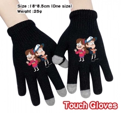 Gravity Falls Anime Full Finger Touch Screen Gloves Winter Gloves