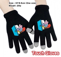 BT21 K-POP BTS Bulletproof Boy Scouts Anime Full Finger Touch Screen Gloves Winter Gloves