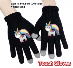Unicorn Anime Full Finger Touch Screen Gloves Winter Gloves