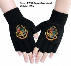 Harry Potter Anime Half Finger Gloves Winter Gloves