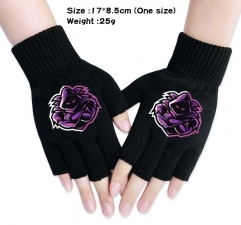 Fortnite Anime Half Finger Gloves Winter Gloves
