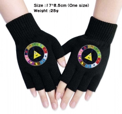 Gravity Falls Anime Half Finger Gloves Winter Gloves