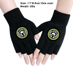 Dragon Ball Z Anime Half Finger Gloves Winter Gloves