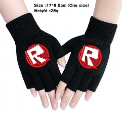 Roblox Anime Half Finger Gloves Winter Gloves