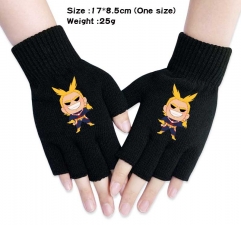 Boku no Hero Academia/My Hero Academia Anime Half Finger Gloves Winter Gloves