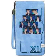 K-Pop Produce X 101 Wallets PU Leather Long Zipper Wallet