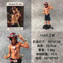 One Piece 114 Generation Ace Cartoon Character Anime Figure Collection Model Toy
