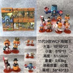 WCF One Piece 11 Generation Cartoon Character Anime Figure Collection Model Toy (9pcs/set)