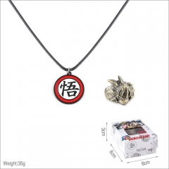 Dragon Ball Z Cosplay Collection Alloy Anime Ring And Necklace Set