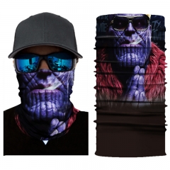 Marvel's The Avengers Thanos Colorful Multifunctional Decorative 3D Unisex Sport Mask Hairband Scarf