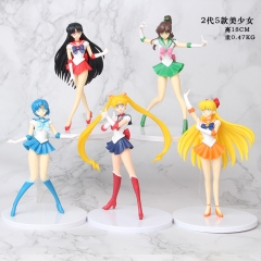 Pretty Soldier Sailor Moon 2 Generation Collection Model Toy Anime PVC Figure (5pcs/set)